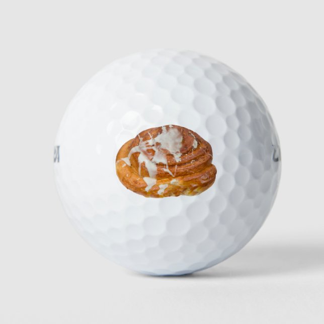 Cinnamon Bun Roll Model Golf Balls (Front)