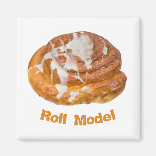 Cinnamon Bun Roll Model Magnet