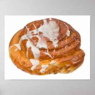 Cinnamon Bun Roll Model Poster