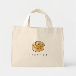 Cinnamon Bun swedish Kanelbulle Funny Mini Tote Bag