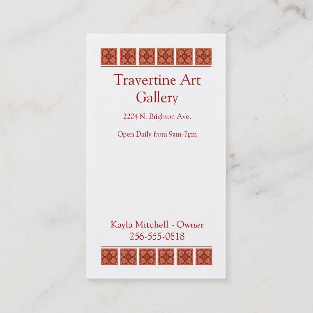 Cinnamon Business Card (Front)