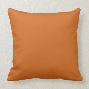 Cinnamon colour background throw pillow