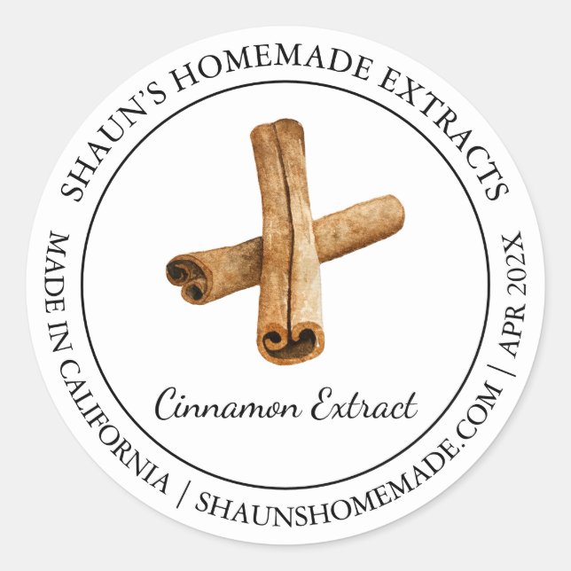 Cinnamon Extract Modern label (Front)