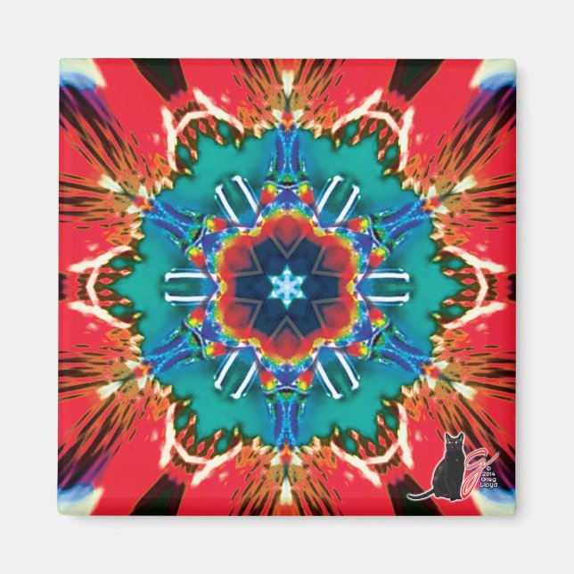 Cinnamon Kaleidoscope Magnet (Front)