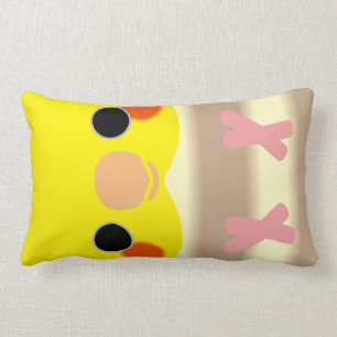 Cinnamon Pied Cockatiel Lumbar Pillow