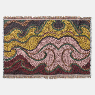 Cinnamon Plum Wave Blanket - Dark Academia