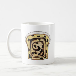 Cinnamon Raisin Bread Loaf Baking Breadmaking Coffee Mug