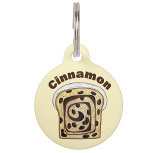Cinnamon Raisin Bread Loaf Baking Breadmaking Pet Tag