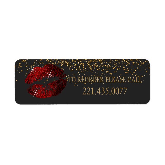 Cinnamon Red Glitter Lips - Reorder (Front)
