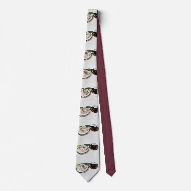 Cinnamon Roll and Cappuccino Tie (Front)