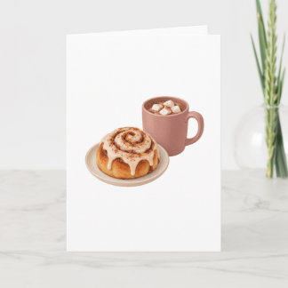 Cinnamon Roll and Cocoa Card