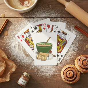 Cinnamon Roll Baking Ingredients Cozy Kitchen  Playing Cards