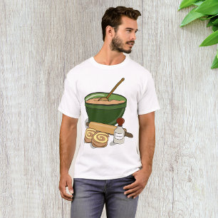 Cinnamon Roll Baking Ingredients Cozy Kitchen  T-Shirt