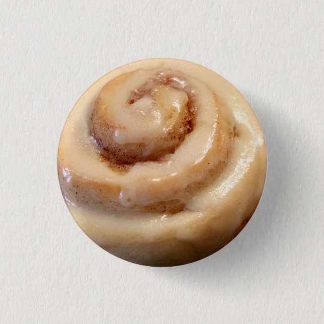 Cinnamon Roll Bliss 1 Inch Round Button (Front)