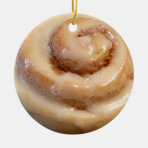 Cinnamon Roll Bliss Ceramic Ornament