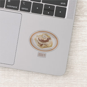 Cinnamon roll cartoon illustration