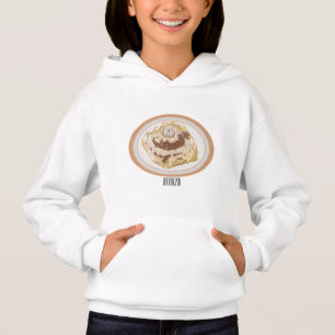 Cinnamon roll cartoon illustration