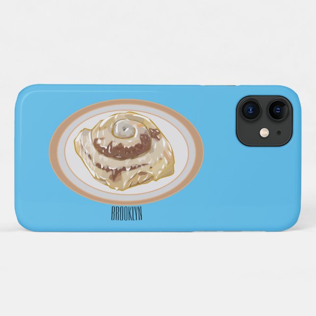 Cinnamon roll cartoon illustration Case-Mate iPhone case (Back (Horizontal))