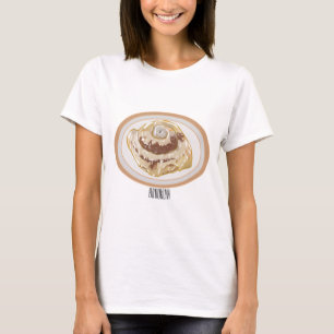 Cinnamon roll cartoon illustration T-Shirt