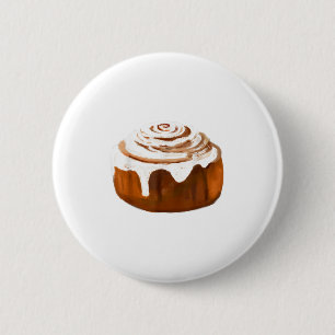 Cinnamon Roll Costume Halloween Bread Cosplay Food 2 Inch Round Button