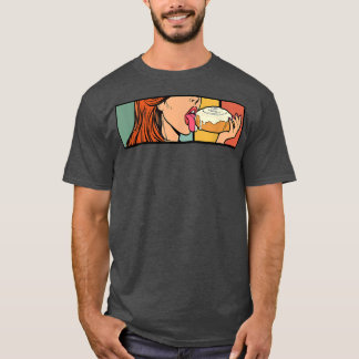 Cinnamon Roll Honey Bun Retro Vintage Bread Baker  T-Shirt