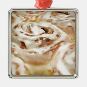 Cinnamon Roll Metal Ornament