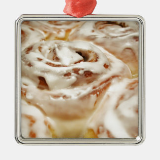 Cinnamon Roll Metal Ornament