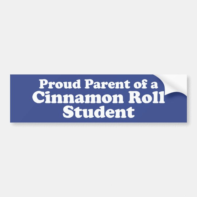 Cinnamon Roll Student Bumper Sticker (Front)