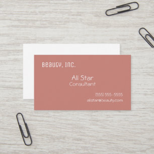 Cinnamon Rose Solid Business Cards
