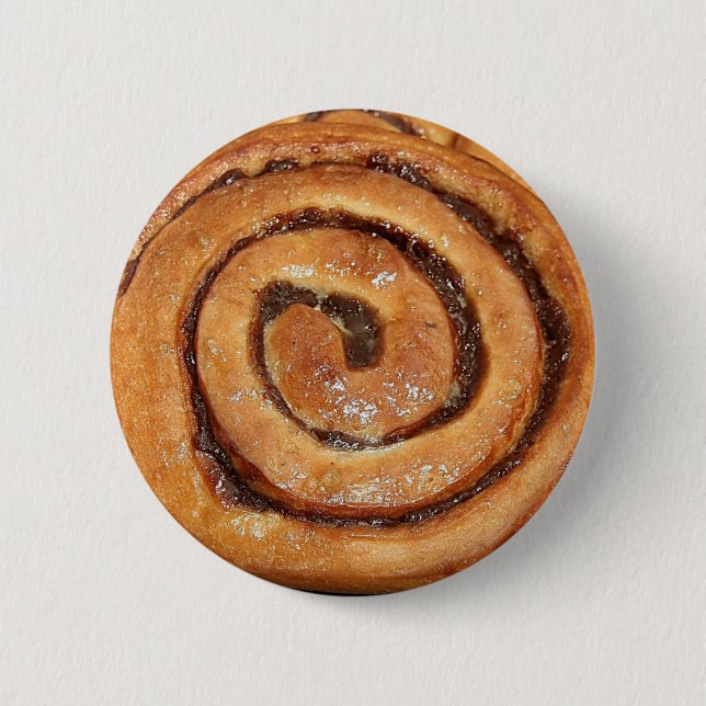 Cinnamon Snail Pastry 2 Inch Round Button (Front)