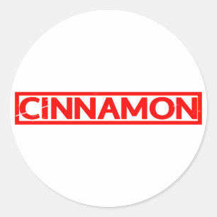 Cinnamon Stamp Classic Round Sticker