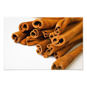 Cinnamon sticks photo print