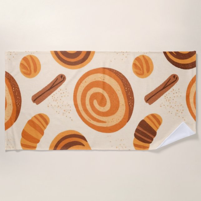 Cinnamon Swirls Towel – Warm & Sweet Cozy Season  (Front)