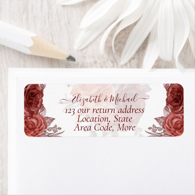 Cinnamon Terracotta TOMBE Floral MARIAGE (En situation)