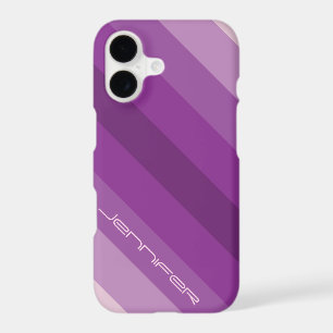 Cinq bandes diagonales violettes avec nom personna