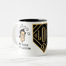Cinq douzaine Ouefs Gaston - tasse de café de logo
