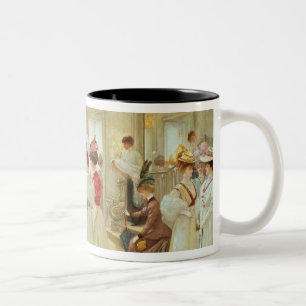 Cinq Heures chez le Couturier Paquin, 1906 Two-Tone Coffee Mug