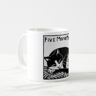 Cinq minutes de plus Cat Classic Mug