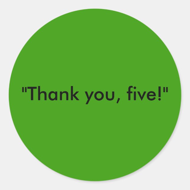 Cinq minutes pour lancer Sticker (Devant)