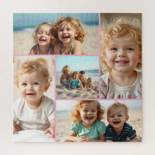 Cinq modèles de photo   Puzzle de famille personna