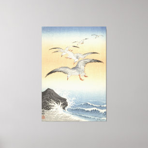 Cinq mouettes en toile étirée