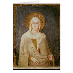 Cinq saints, détail de St Clare
