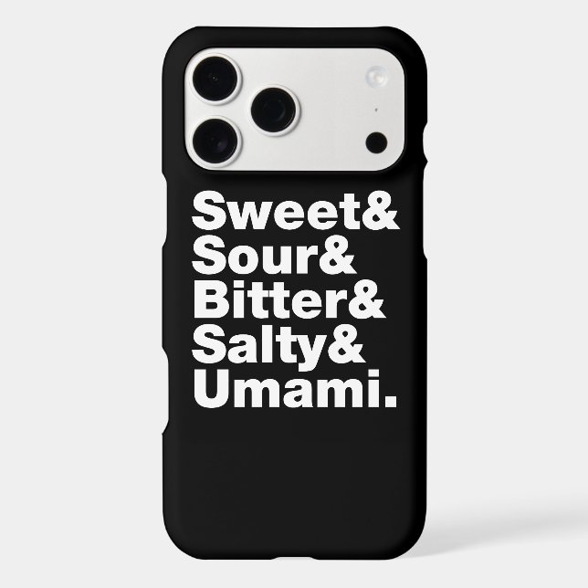 Cinq saveurs de base (Verso)