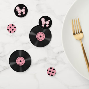 Cinquante et rétros confettis personnalisés