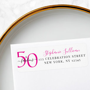 Cinquante Fantastique Adresse de Retour pour 50e A