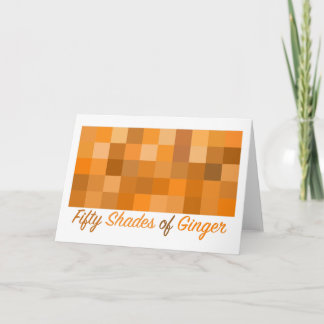 Cinquante nuances de Gingembre Carte de voeux