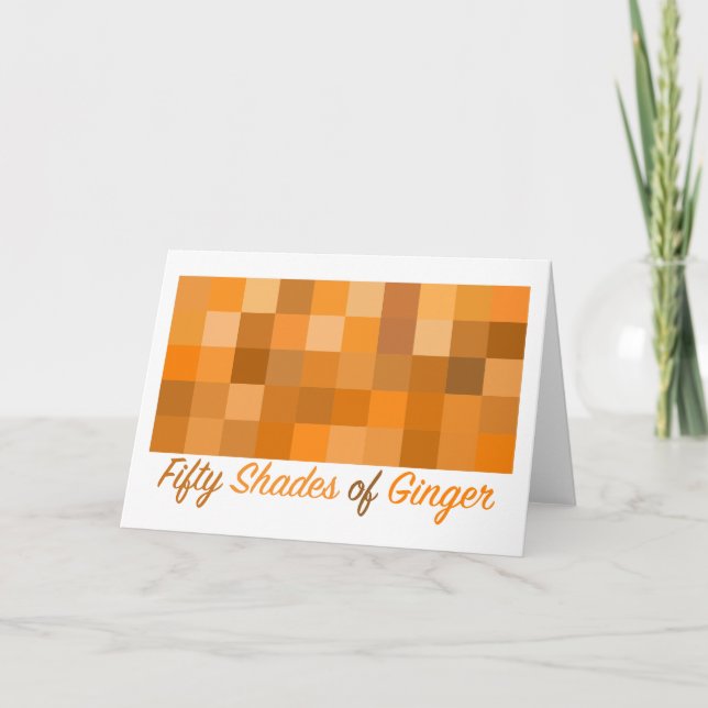 Cinquante nuances de Gingembre Carte de voeux (Devant)