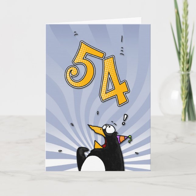 cinquante-quatrième anniversaire - carte de (Devant)