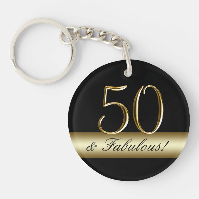 Cinquantième anniversaire d'or métallique noir (Devant)