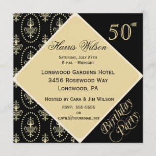 cinquantième-cinquante-neuvième Invitations